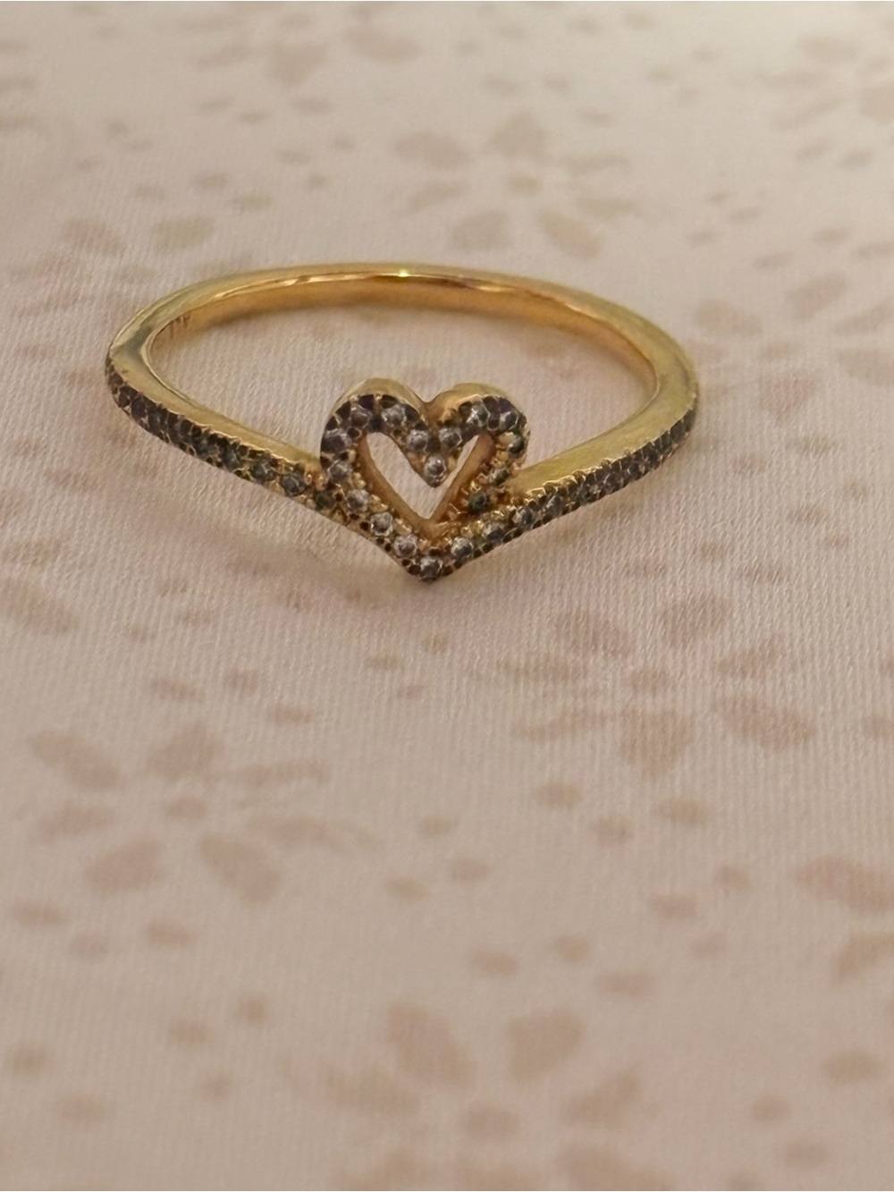 Pandora Wish Sparkling Heart Ring - Picture 2 of 5